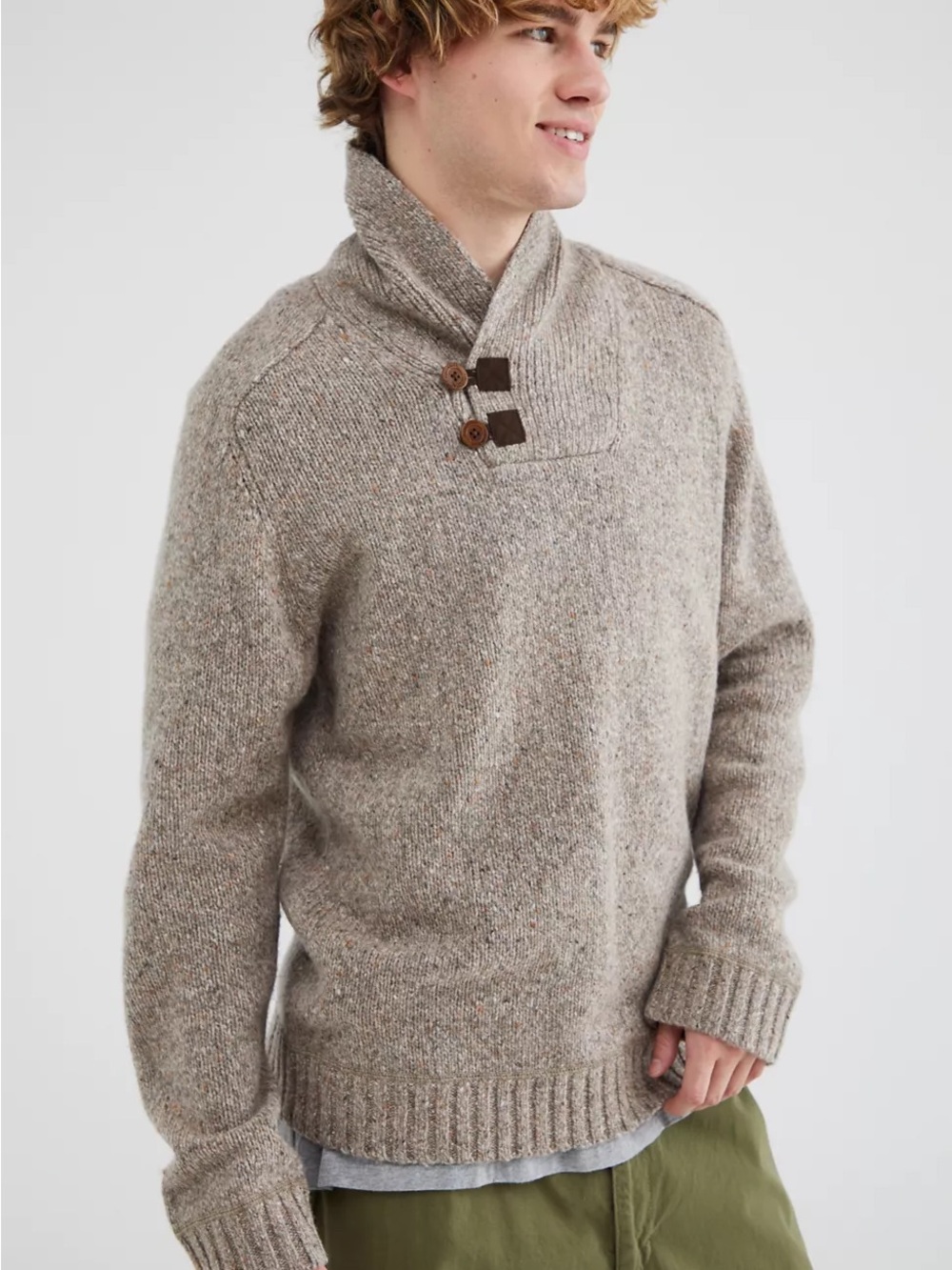 Fjällräven Mens Lada Shawl Collar Sweater – Size L